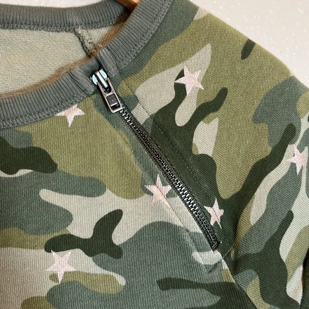 Gap Kids Short Sleeve Green Camo Cotton Dress